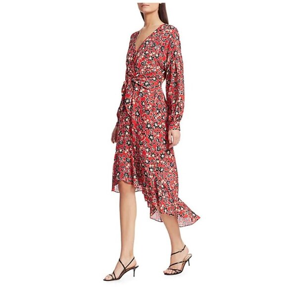 💎🎁Parker Kinsale Floral Silk Midi Dress - Picture 2 of 13